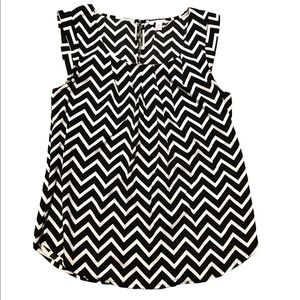 Black & Cream Chevron Candie’s Top